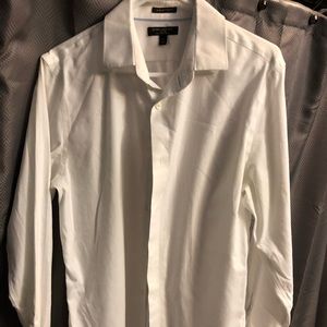 Banana republic grant slim fit white shirt